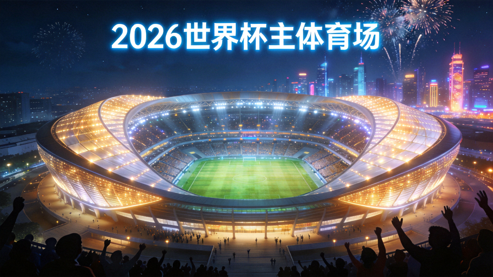 2026年世界杯主体育场盛大夜景